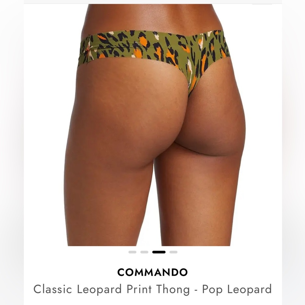 Commando classic print thong, pop leopard ,size S/M. New with tags. - Picture 5 of 8